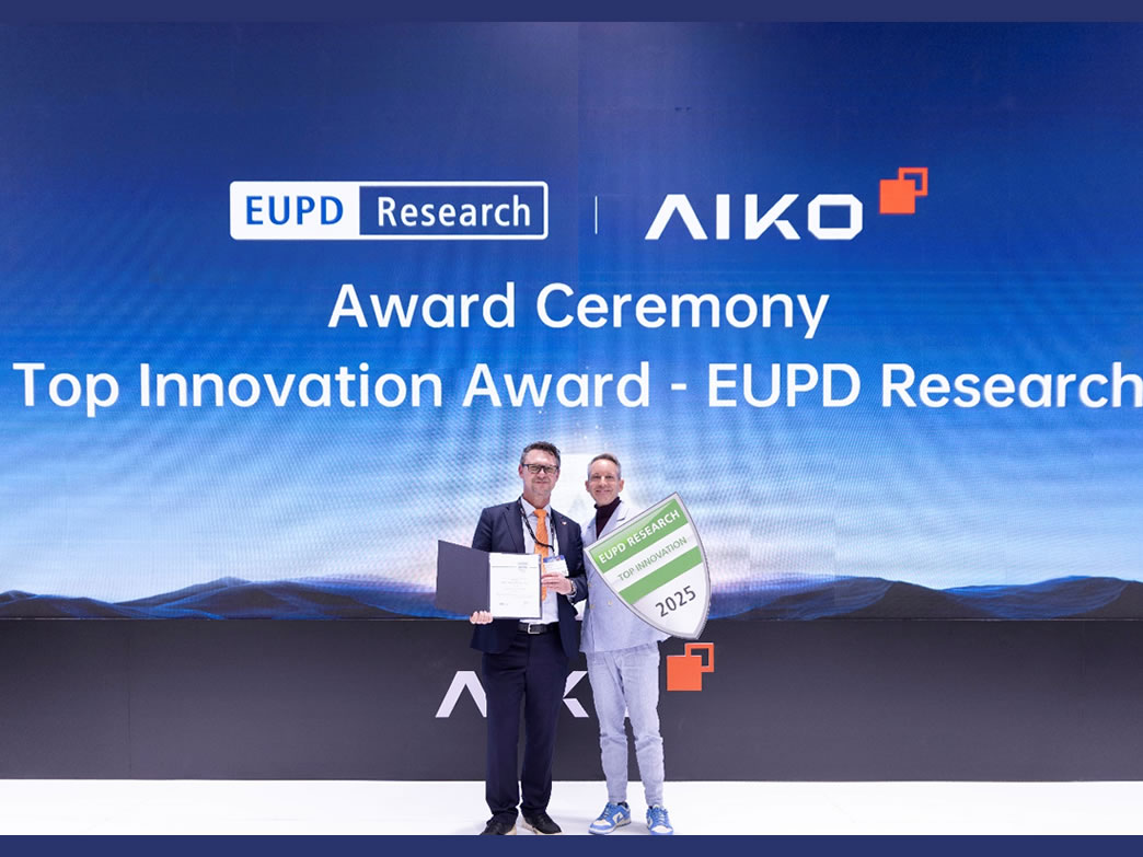 AIKO wint EUPD Research “Top Innovation Award 2025” in Europa